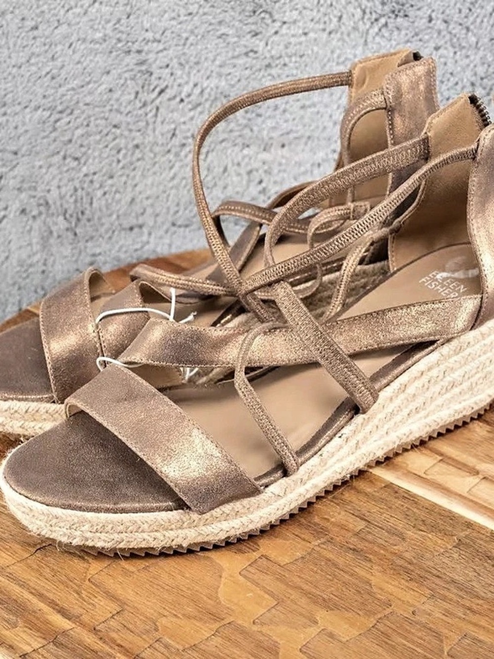 Sam Edelman Strappy Espadrille Wedge Sandals in Brown